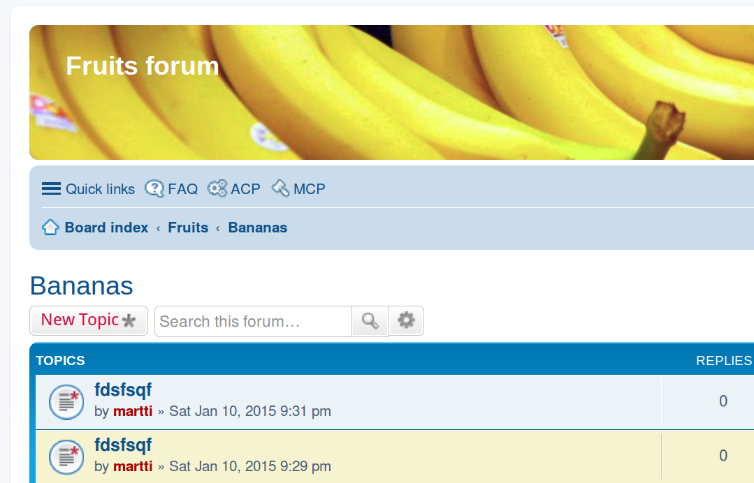 Use Case: Forum dependent styling. 